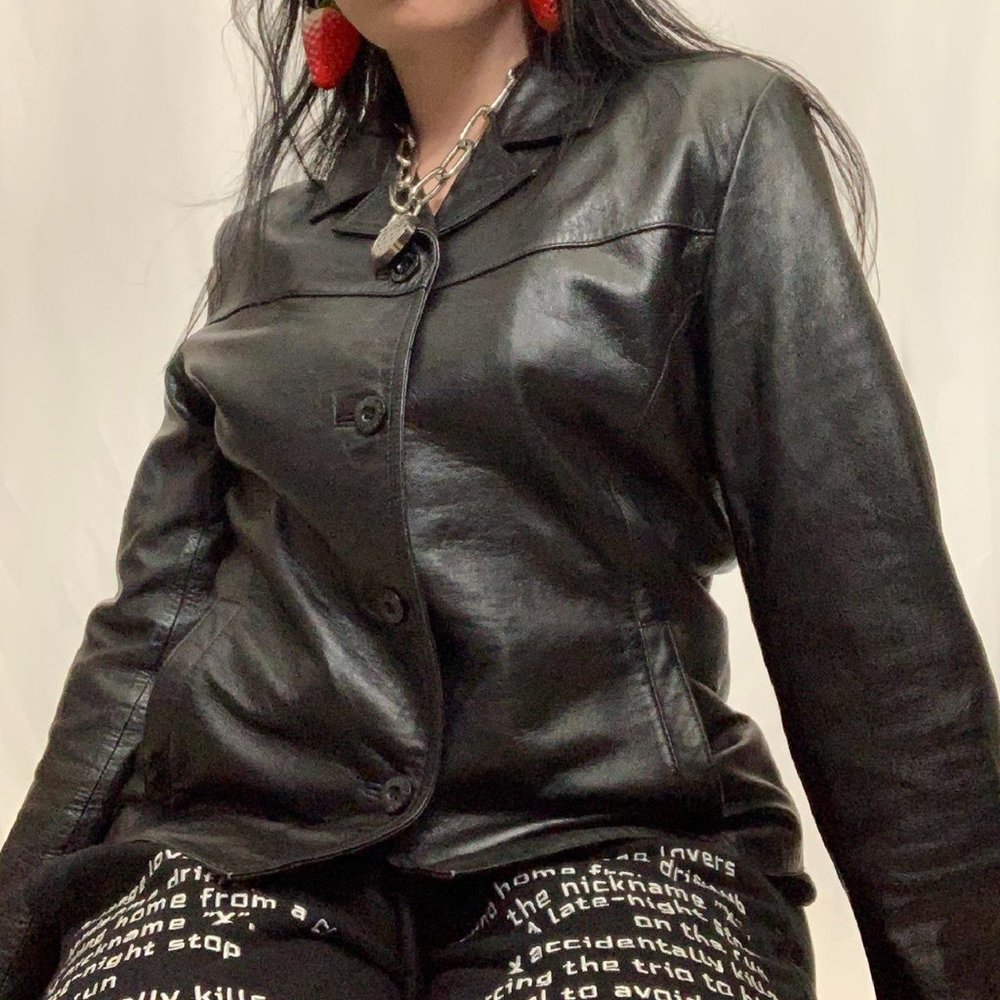 Wilson’s Leather Chic Collared Button Up Jacket - image 2